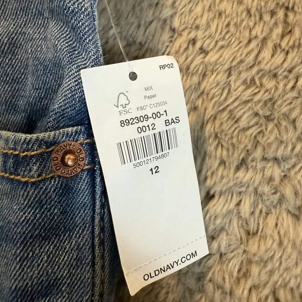 NWT Old Navy Straight Leg Jeans Built In Flex Boys Size 12